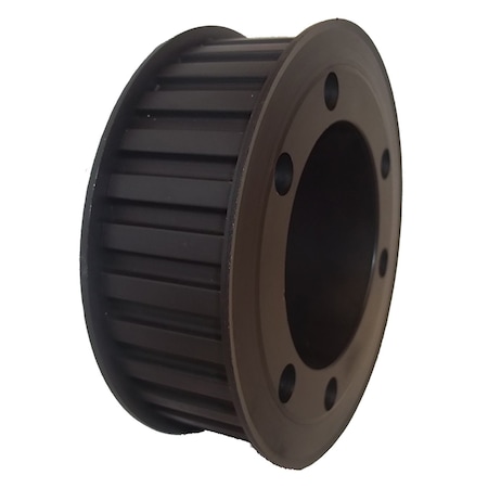 QD120L100, Timing Pulley, Cast Iron, Black Oxide,